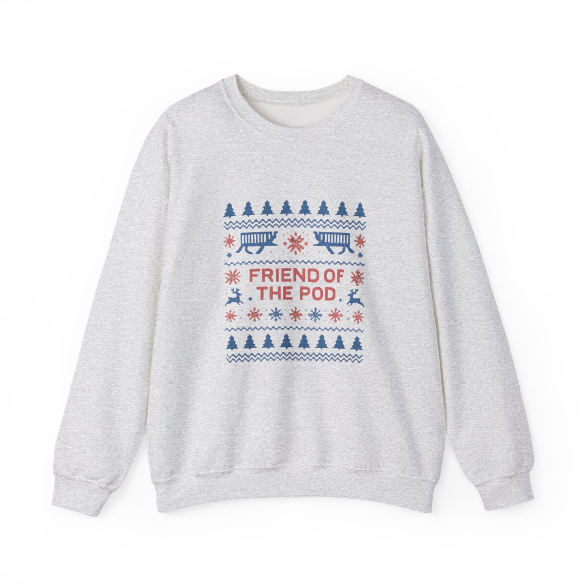Friend Of The Pod Holiday | Podcast Sweatshirt, Listener Gift, Holiday Fan Merch - alternate angle 5, merchandise