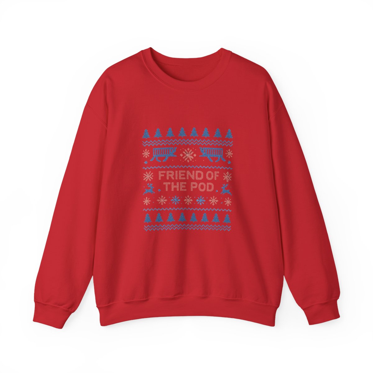 Friend Of The Pod Holiday | Podcast Sweatshirt, Listener Gift, Holiday Fan Merch - alternate angle 4, merchandise