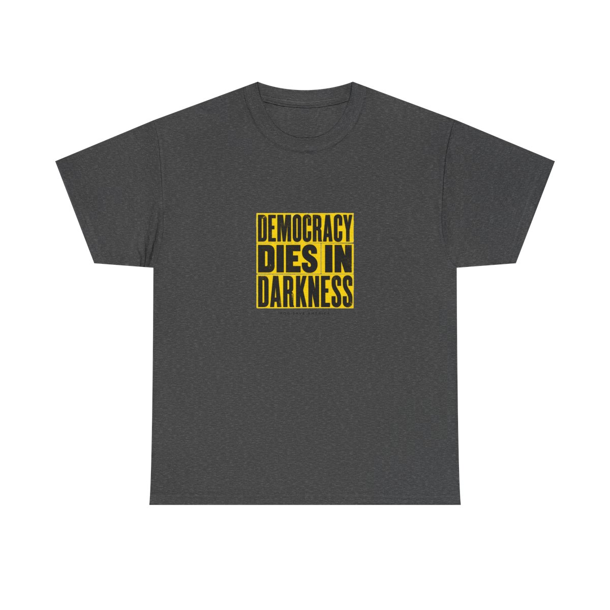 Pod Save America "Democracy Dies in Darkness" Unisex Tee - alternate angle 2, merchandise