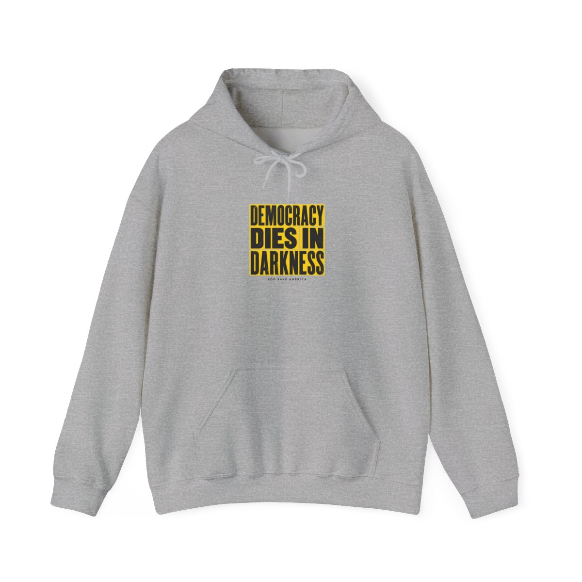 Pod Save America "Democracy Dies in Darkness" Hoodie - alternate angle 4, merchandise