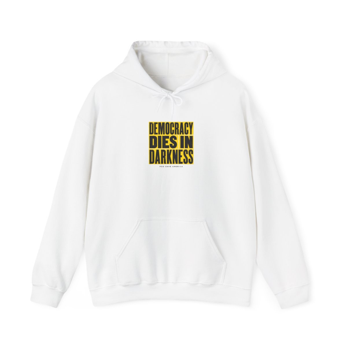 Pod Save America "Democracy Dies in Darkness" Hoodie - alternate angle 2, merchandise